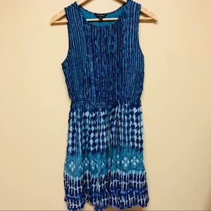 Lucky brand blue sleeveless dress